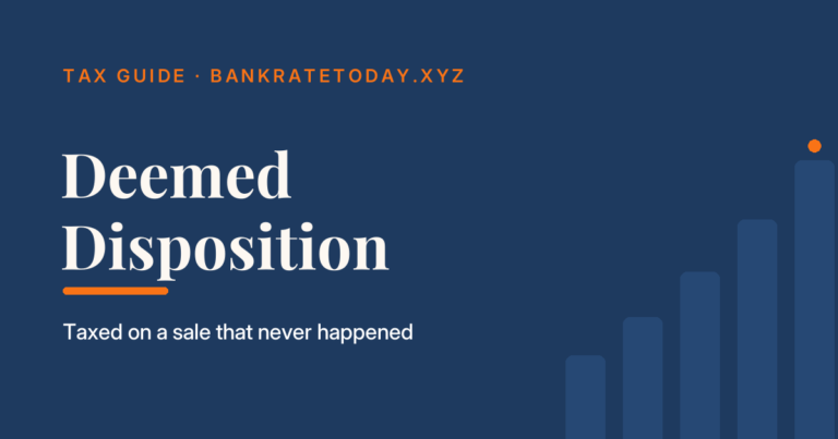 Deemed disposition in Canada: taxed on a sale that never happened