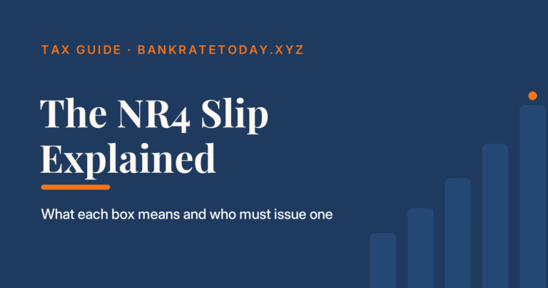 The NR4 slip reports Canadian-source income paid to non-residents and the Part XIII tax withheld