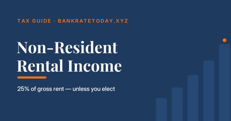 Non-resident rental income in Canada is withheld at 25% of gross rent unless you elect under section 216