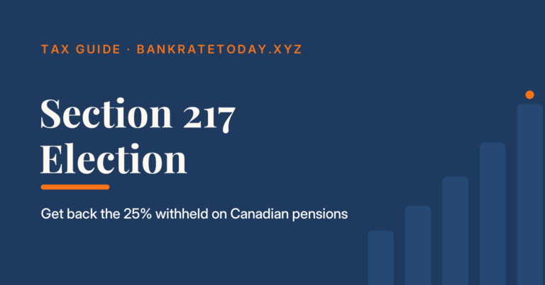 Section 217 election in Canada: non-residents can reclaim the 25% withholding on pension income